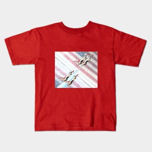 Patriotic United States Air Force (USAF) Thunderbirds Jets Kids T-Shirt